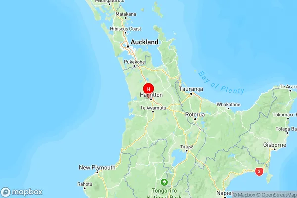 Grandview Heights, Waikato Region Map