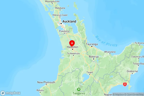 Harrowfield, Waikato Region Map