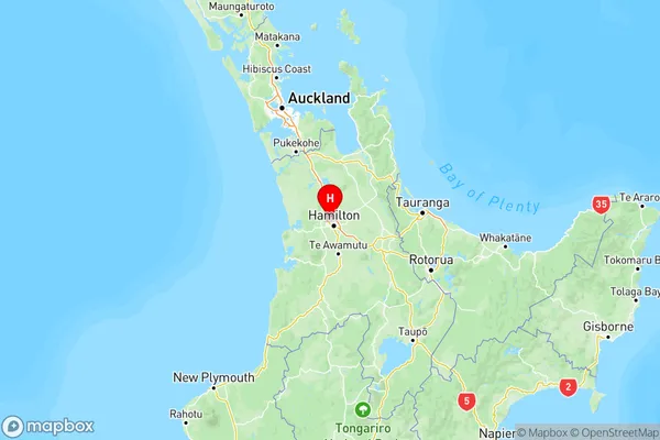 Pukete, Waikato Region Map