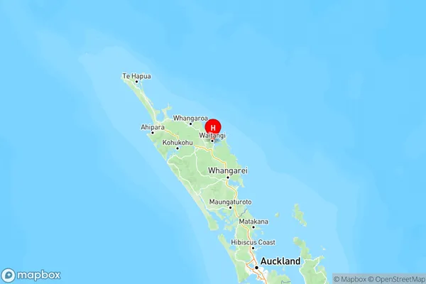 Paihia, Northland Region Map