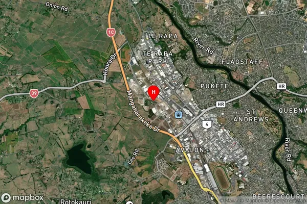 Te Rapa, Waikato Satellite Map