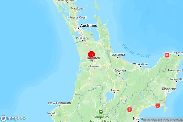 Western Heights, Waikato Region Map