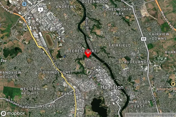 Whitiora, Waikato Satellite Map