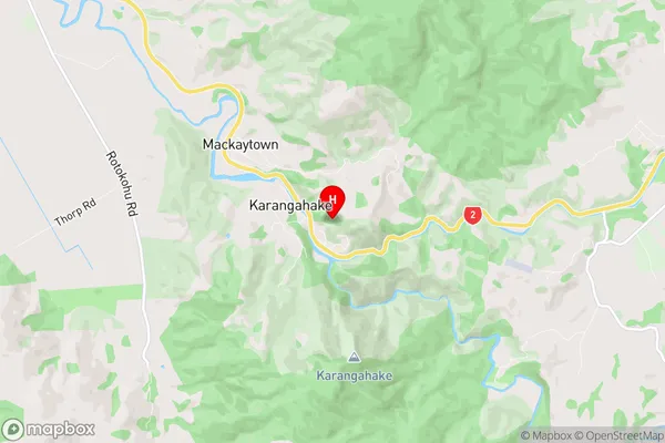 Karangahake, Waikato Region Map