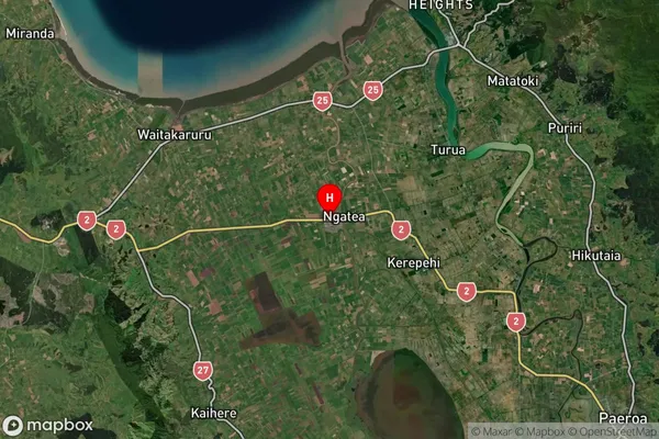 Ngatea, Waikato Satellite Map