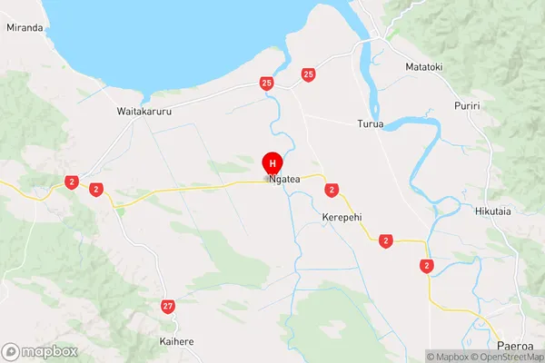 Ngatea, Waikato Region Map