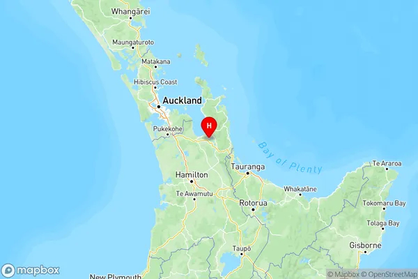 Turua, Waikato Region Map