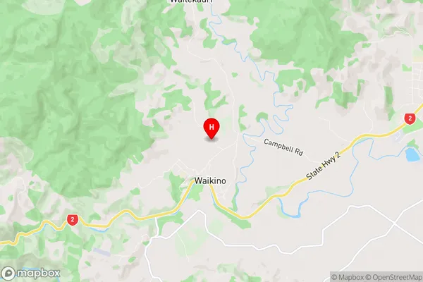 Waikino, Waikato Region Map