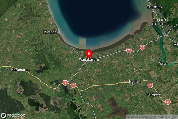 Waitakaruru, Waikato Satellite Map