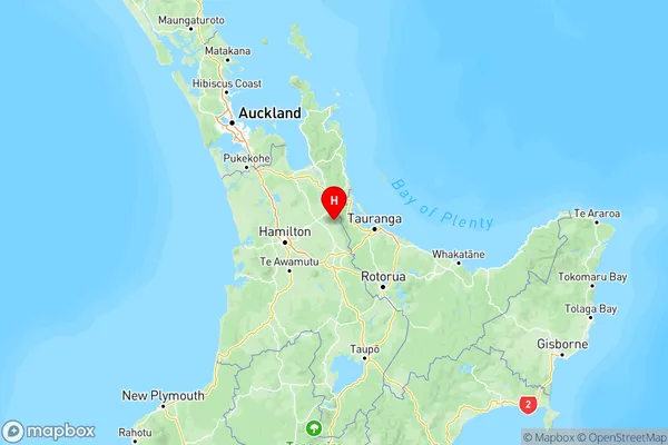 Manawaru, Waikato Region Map