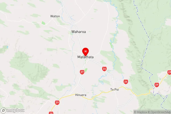 Matamata, Waikato Region Map