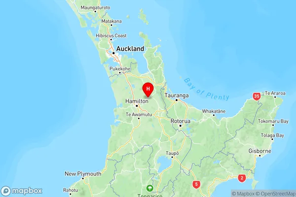 Morrinsville, Waikato Region Map