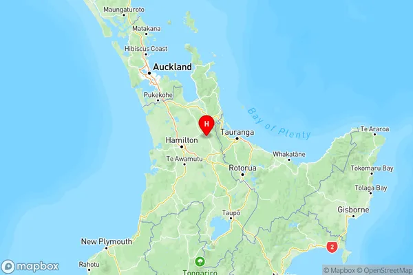 Ngarua, Waikato Region Map