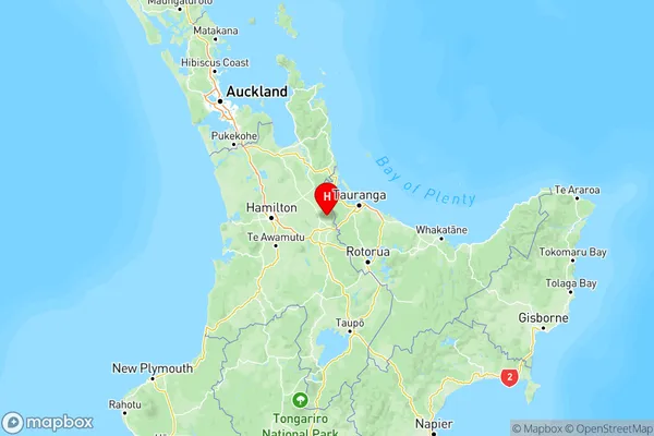 Okauia, Waikato Region Map