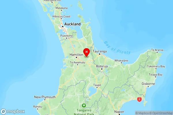Richmond Downs, Waikato Region Map