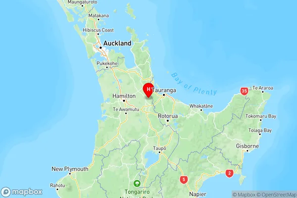 Turangaomoana, Waikato Region Map