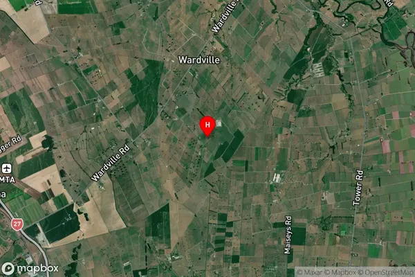 Wardville, Waikato Satellite Map