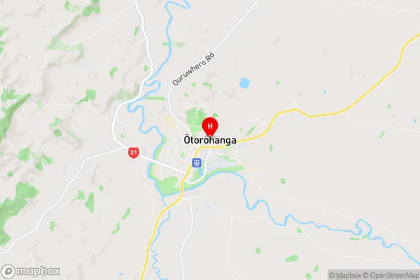 Otorohanga, Waikato Region Map