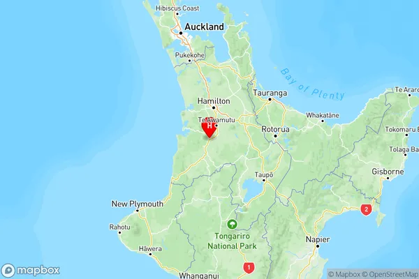 Otorohanga, Waikato Region Map