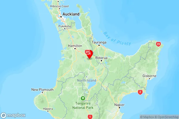 Lichfield, Waikato Region Map