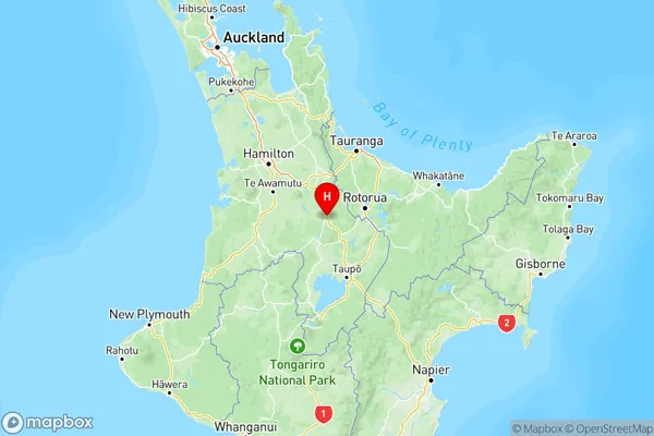 Tokoroa, Waikato Region Map