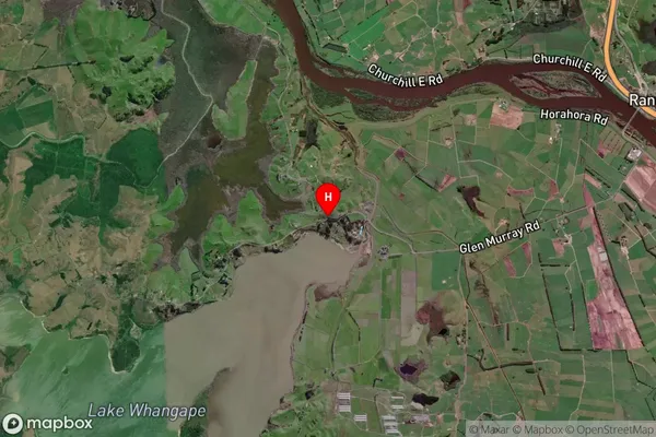 Churchill, Waikato Satellite Map