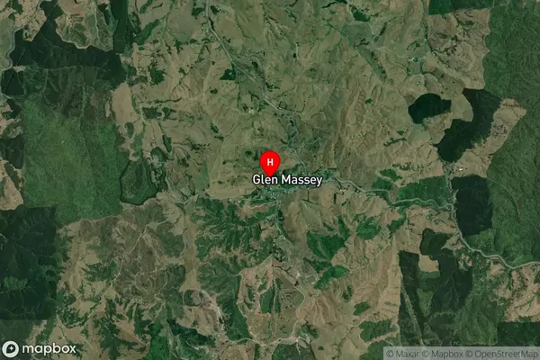 Glen Massey, Waikato Satellite Map