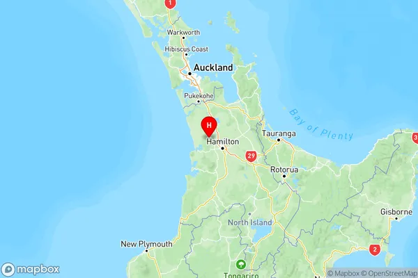 Glen Massey, Waikato Region Map