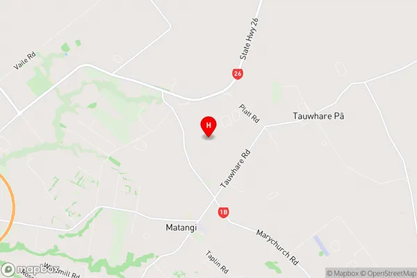 Matangi, Waikato Region Map