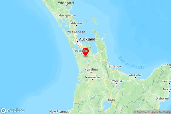 Meremere, Waikato Region Map