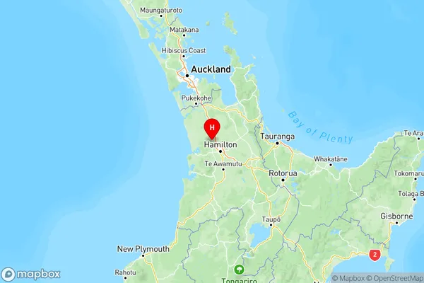 Ngaruawahia, Waikato Region Map