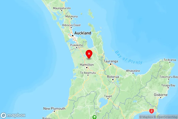 Orini, Waikato Region Map