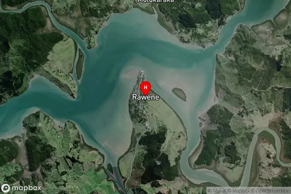 Rawene, Northland Satellite Map