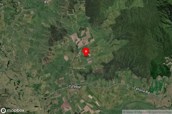 Te Hoe, Waikato Satellite Map