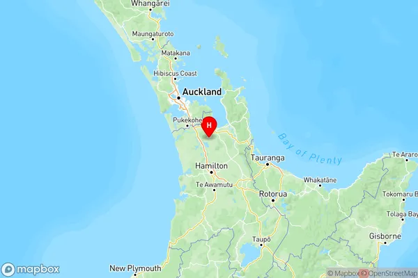 Waerenga, Waikato Region Map