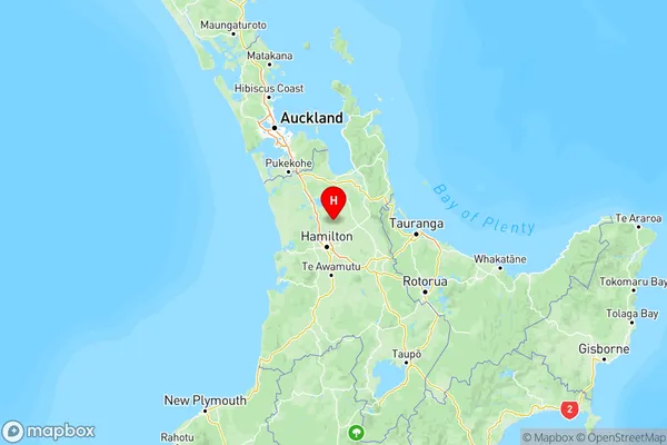 Whitikahu, Waikato Region Map