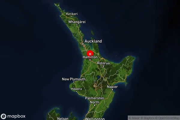 Waikato, Waikato Satellite Map