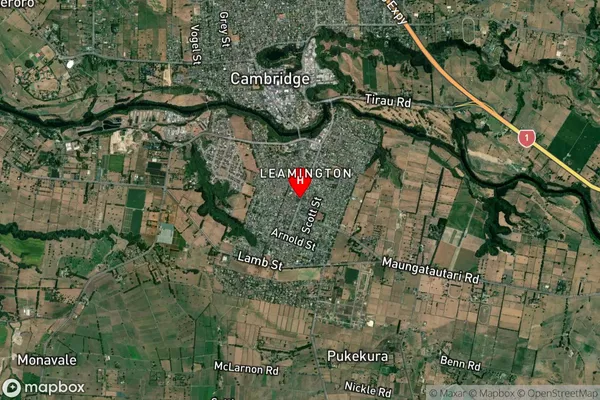 Leamington, Waikato Satellite Map