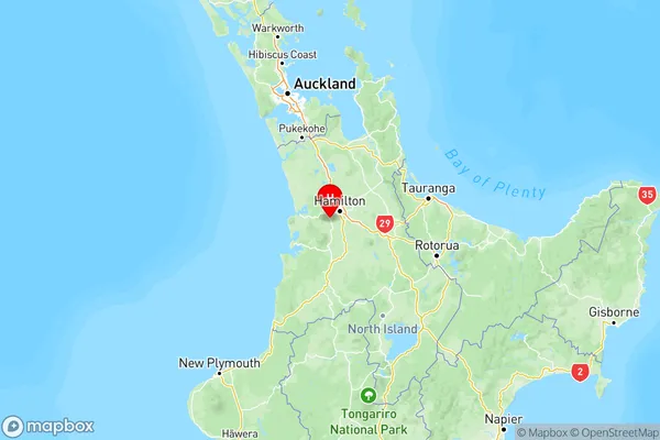 Ngahinapouri, Waikato Region Map