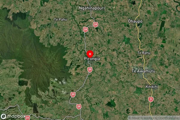 Pirongia, Waikato Satellite Map