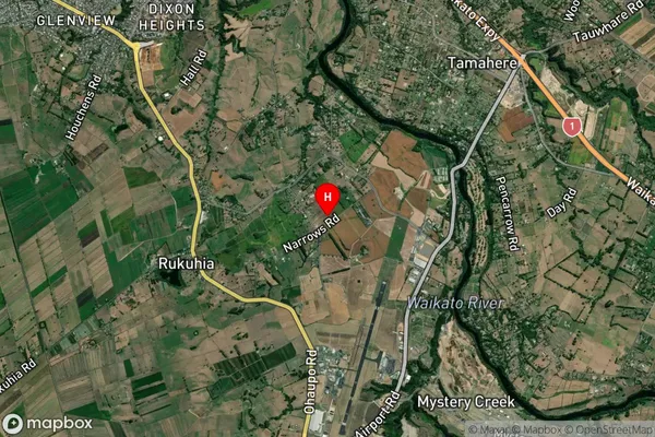 Rukuhia, Waikato Satellite Map