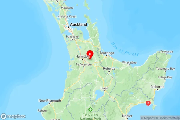 Te Miro, Waikato Region Map