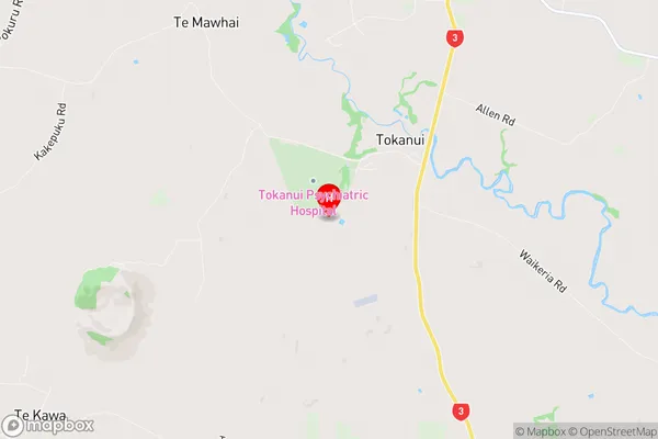 Tokanui, Waikato Region Map