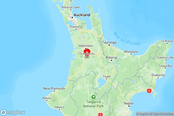 Tokanui, Waikato Region Map