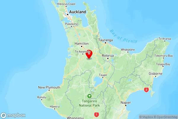 Wharepapa South, Waikato Region Map