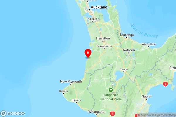 Marokopa, Waikato Region Map