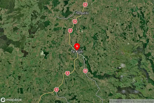 Te Kuiti, Waikato Satellite Map