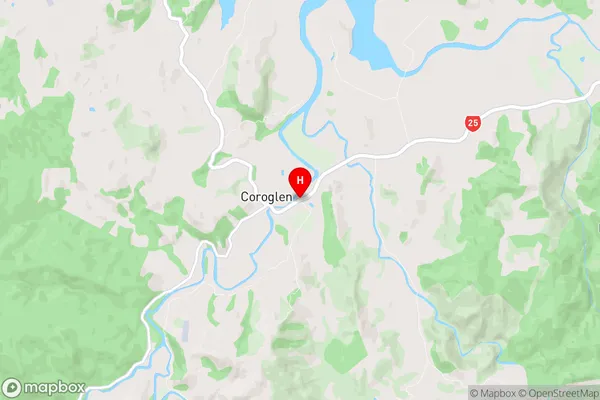 Coroglen, Waikato Region Map