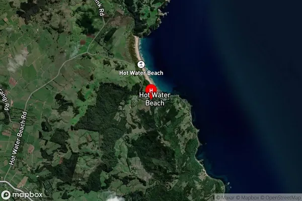 Hot Water Beach, Waikato Satellite Map