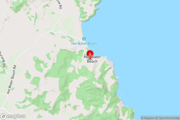 Hot Water Beach, Waikato Region Map